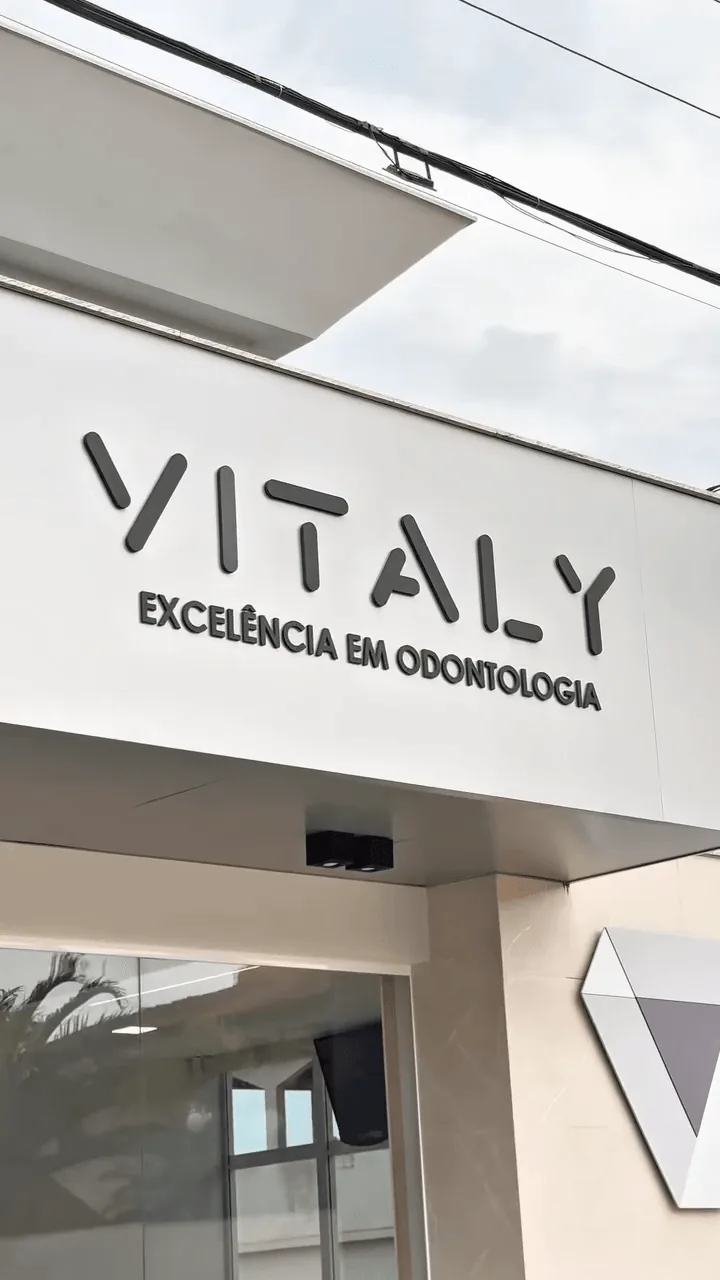 Fachada com a marca Vitaly Odontologia